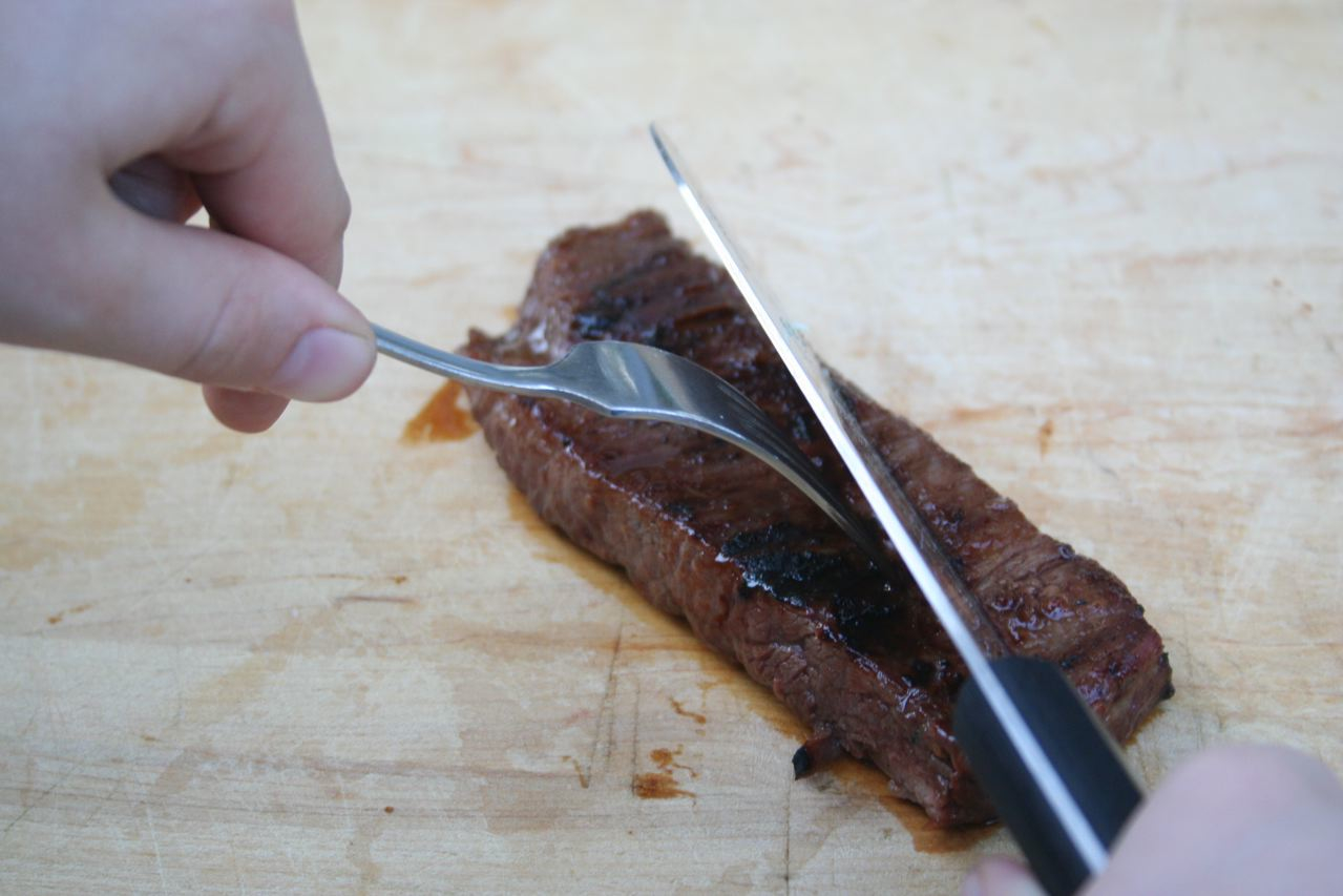 Slicing Cooked Flank