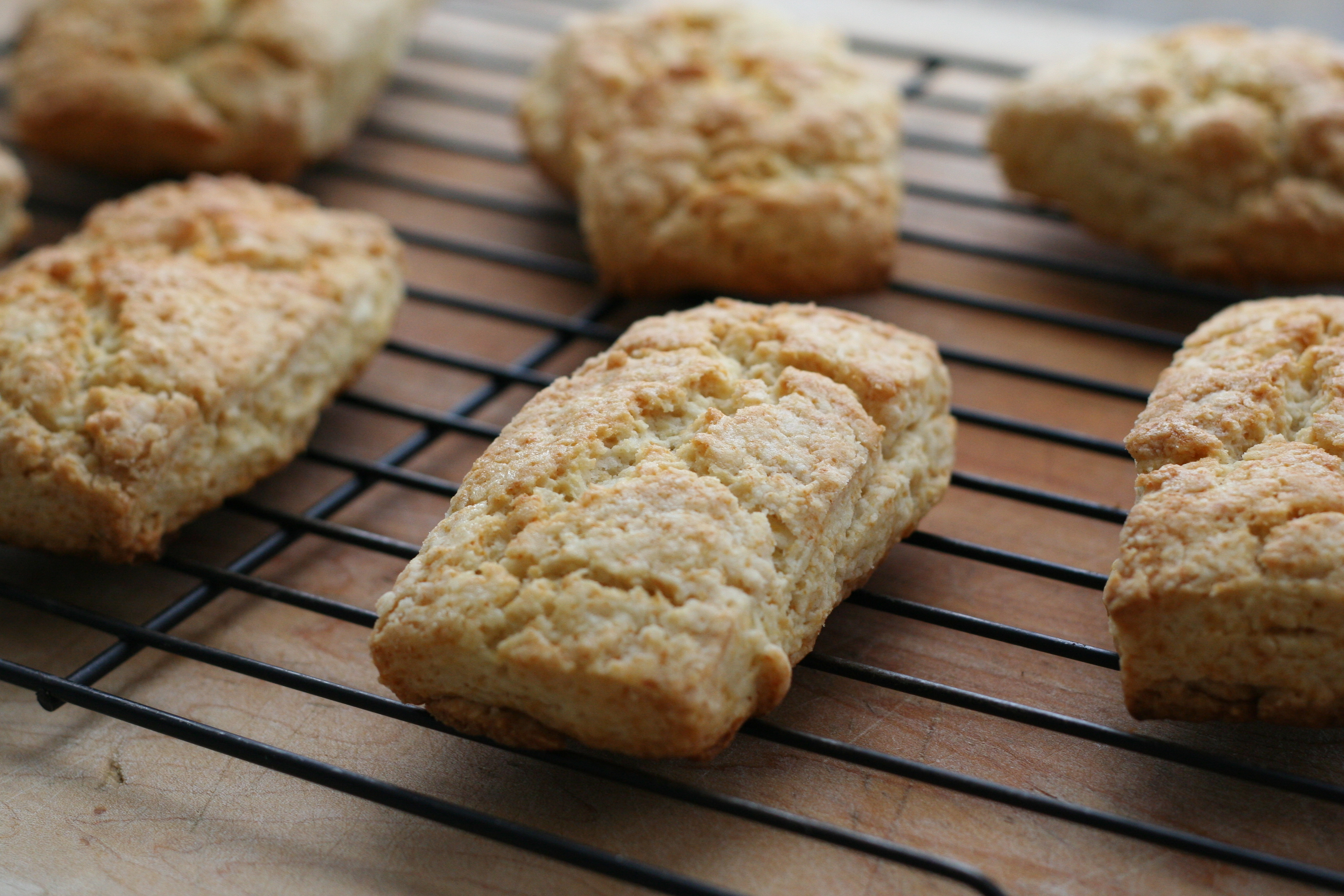 When out of the oven, cool the biscuits on a rack.