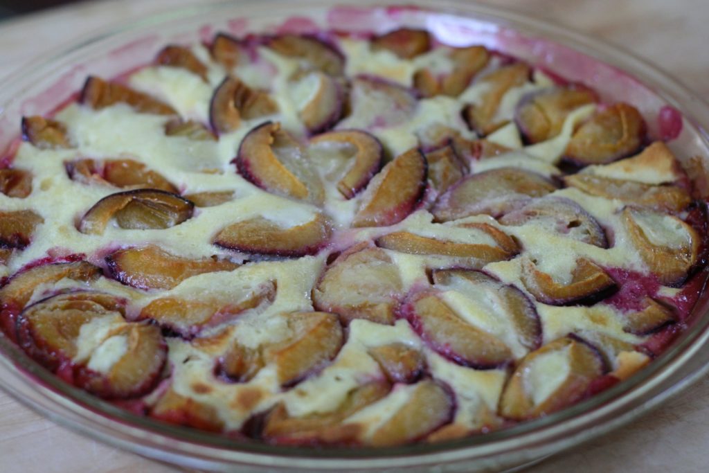 Plum Clafouti from the Oven